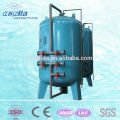 In-ground integrated sand filter for industrial water treatment